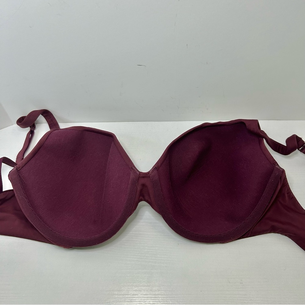 Victoria’s Secret Body by Victoria IPEX Maroon Adjustable Strap Bra 34DD - Picture 9 of 13